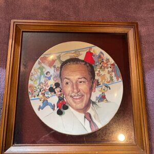 Walt Disney, 85th  Anniversary of Walt's birthday December 5, 1901 framed plate